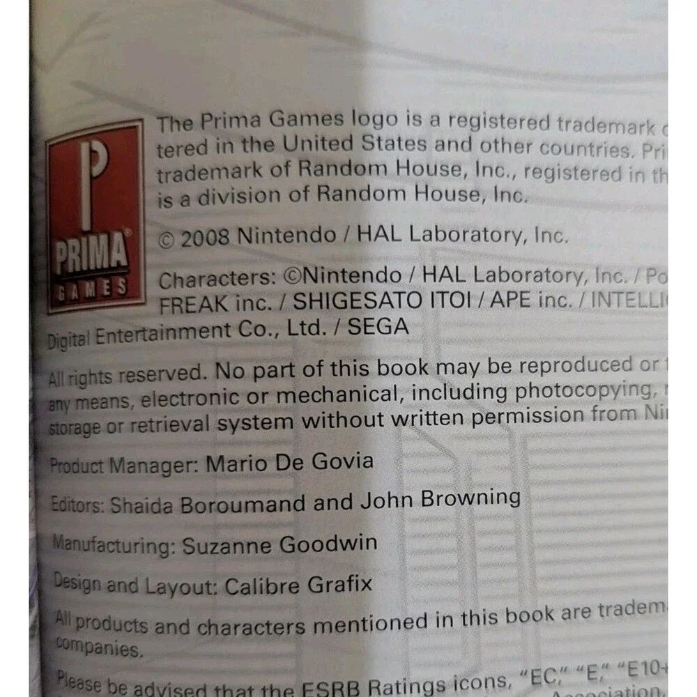 Super Smash Bros Brawl Premiere Edition Game Strategy Guide Nintendo Prima Games